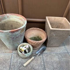 【お取引終了】植木鉢、ブロック、レンガ