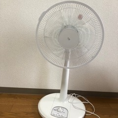 扇風機　ホワイト　[山善] 扇風機 リビング 30cm 押しボタ...