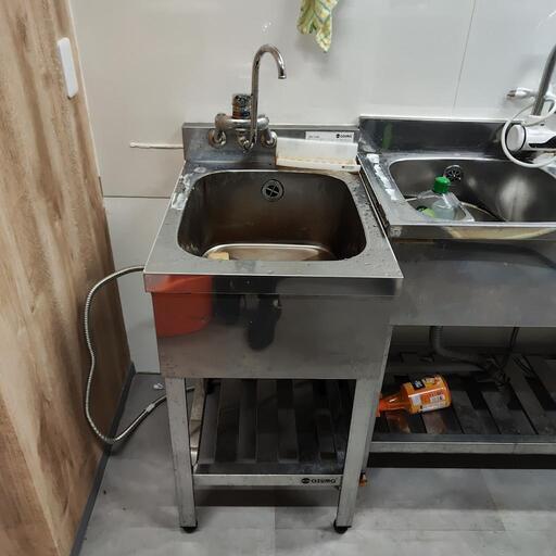 決まりました 中古品　AZUMA 1槽シンク　400ｘ600ｘ800ｍｍ　厨房機器⭐︎
