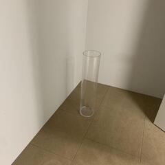【13日まで】花瓶　クリアガラス　IKEA　シリンデル