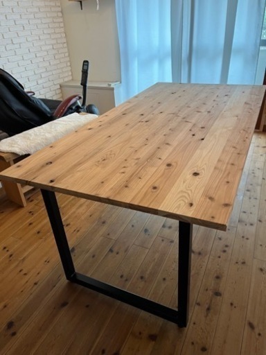 無垢板、杉、集成材 ダイニングテーブル - テーブル
