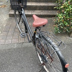 26インチ自転車（ママチャリ）カゴあり