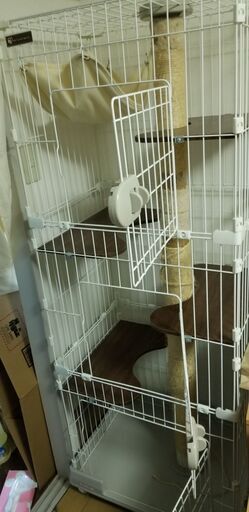 猫用3段ケージ