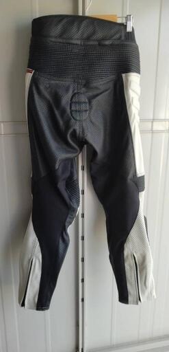 □本革レーシングパンツ KOMINEコミネ「Lサイズ」white/black 購入後未