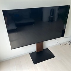 美品】ハイセンス75A6G &WALLテレビスタンドV3ウォールナット