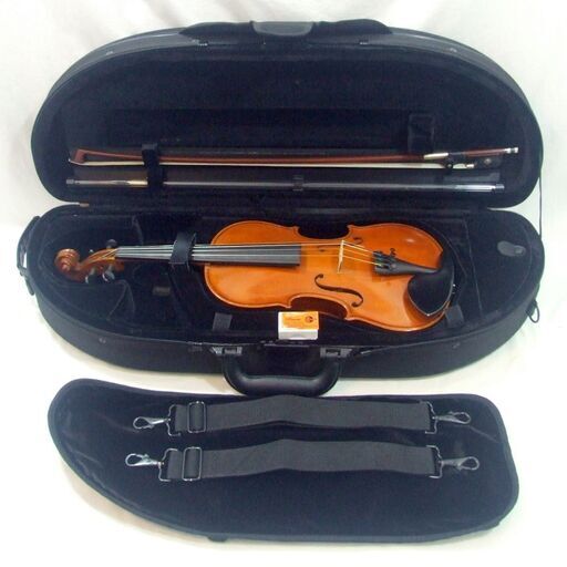 グリガ バイオリン 4/4 弓 ケース 虎杢 弓 美品セット メンテ済み