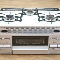 (Y)北大前! 札幌 引取 Paloma/パロマ ビルトインガスコンロ PD-N60WV-60CV ガステーブル 2018年製 LPガス 両面焼きグリル/3口コンロ 2017348