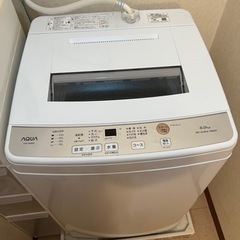 AQUA AQW-S6M(W) 洗濯機　6kg