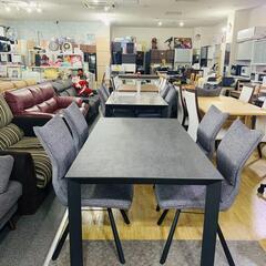 クールモダン セラミック天板ダイニングテーブル5点セット