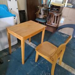 学習机　木製　勉強机　子供部屋　椅子セット