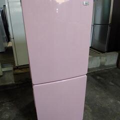 2ドア冷蔵庫　2018年製 148L ハイアール　ピンク色