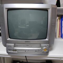 【ジャンク品】2000年製ビデオ再生一体型テレビ(AIWA製)