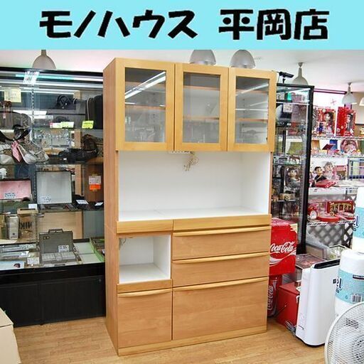 堀田木工 レンジボード 幅115.5×奥47.5×高さ195cm 食器棚 キッチンボード キッチン収納 札幌市 清田区 平岡