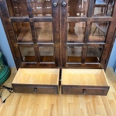 N456★北海道民芸★キャビネット★書棚★幅1075ｍｍ