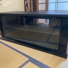 木製　テレビ台　ブラック