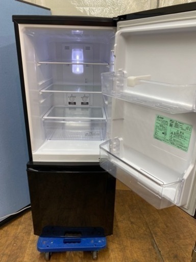 I551  人気のブラック♪ MITSUBISHI 冷蔵庫 (146L) ⭐ 動作確認済 ⭐ クリーニング