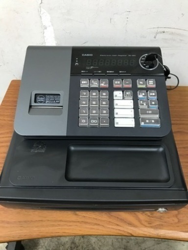 ロ2307-273 カシオ　レジスター　SE-S20 動作確認済　傷、汚れあり　鍵あり