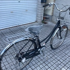 26インチ自転車】内装3段 LEDオートライト付 カゴ、サドル、スタンド