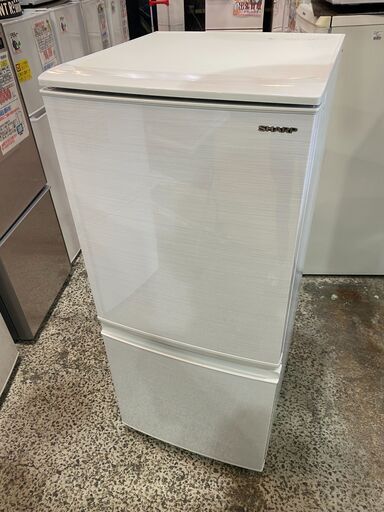 【愛品館市原店】SHARP 2020年製 137L 2ドア冷蔵庫 SJ-D14F-W【愛市IR015527-104】