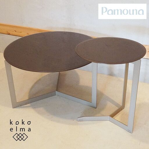 Pamouna(パモウナ)のTUシリーズ リビングテーブル＆サイドテーブルです。天板にはスリ傷や汚れに強い独自素材の”ダイヤモンドハイグロス”。高い光沢感が美しいスタイリッシュモダンなテーブルです♪DG114