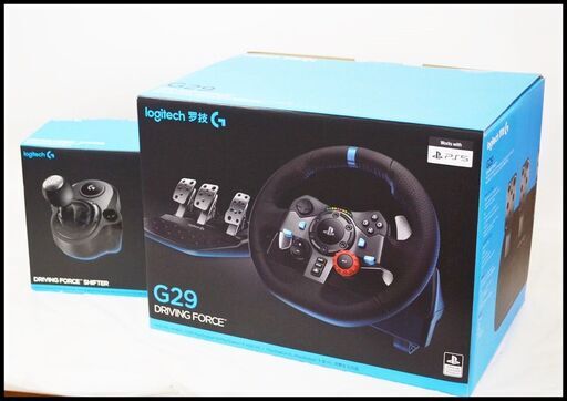 美品 ロジテック Logitech G29 Driving Force ドライビングフォース （Shifter 付） レーシングホイール ハンコン (Logicool ロジクール)