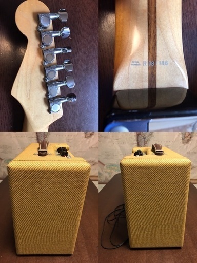 フェンダー ストラトキャスターとフェンダー アンプ ツイード チャンプ 2点 フェンダー ストラトキャスターとフェンダー アンプ ツイード チャンプ