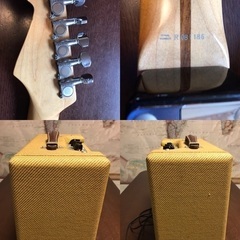 フェンダー ストラトキャスターとフェンダー アンプ ツイード チャンプ 2点