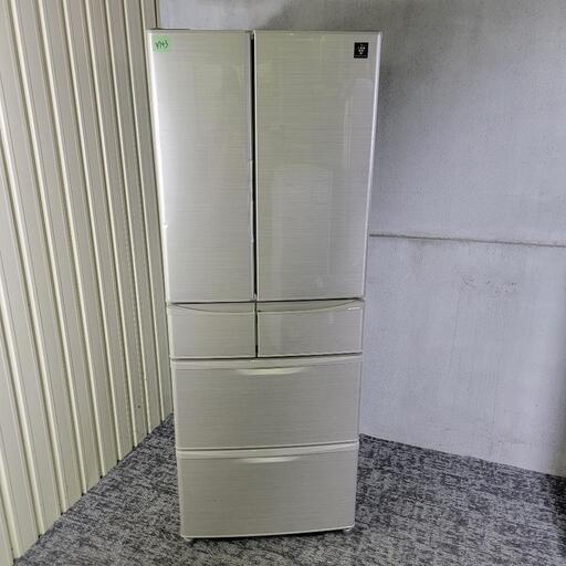 ‍♂️売約済み❌3743‼️お届け\u0026設置は全て0円‼️プラズマクラスター搭載✨SHARP 430L 6ドア 冷蔵庫 自動製氷付き