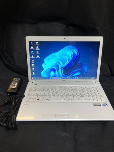 NEC Lavie E LE150/JSP2（PC-LE150JSP2）2013年1月モデル・Dual-Core-Cel-B730(2コア/2スレッド)搭載 / HDDは750GB / メモリーは8GB / Win11＆ Office2010インストール済 / 大画面15.6インチWXGA (1366x768)省電力ワイドスーパーシャインビューLED液晶搭載/ DVDスーパーマルチドライブ搭載 / ギガビット有線LAN＆無線LAN / Webカメラ / 中古美品