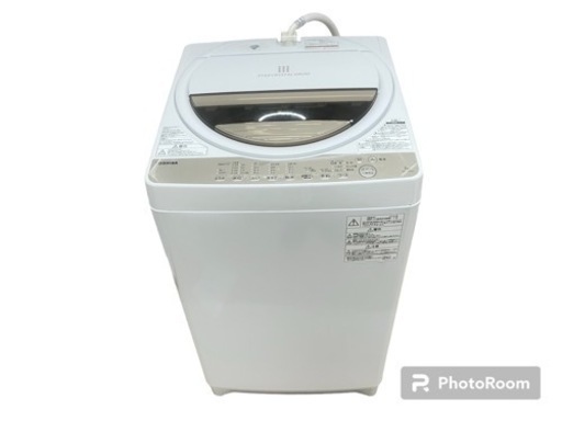 東芝　全自動洗濯機 7kg AW-7G8  2019年製　家電　通電確認済み