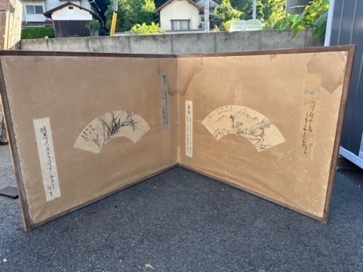 屏風　骨董　中古品