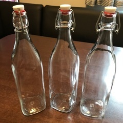 ガラスボトル 3本セット イタリア製