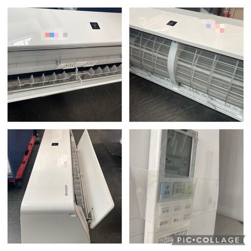 ☆中古￥25,800！【会員価格￥23,800】SHARP　6畳2.2kwルームエアコン　家電　2018年製　AY-J22H-W型　【BG178】