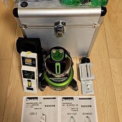 【ネット決済・配送可】グリーンレーザー墨出し器(自動追尾機能)