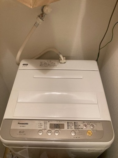 美品 パナソニックNA-F60B11 全自動洗濯機 6kg