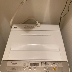 美品 パナソニックNA-F60B11 全自動洗濯機 6kg