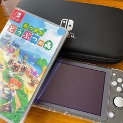 Nintendo switch lite グレー あつまれどうぶ...