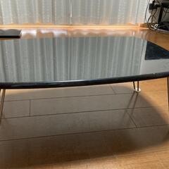 ローテーブル（黒）折り畳み