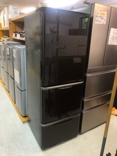 【リサイクルサービス八光】2015年製　シャープ　プラズマクラスター搭載冷蔵庫 (350L・どっちもドア)　SJ-PW35A-T