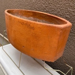 陶器　植木鉢　オーバル型