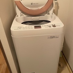 値下げ！洗濯機　シャープ製　6.0kg 風乾燥付き