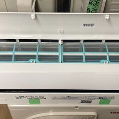 K04346　東芝　中古エアコン　主に6畳用　冷房能力　2.2KW ／ 暖房能力　2.2KW