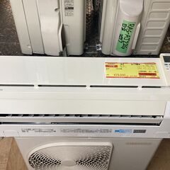 K04347　東芝　中古エアコン　主に6畳用　冷房能力　2.2KW ／ 暖房能力　2.2KW