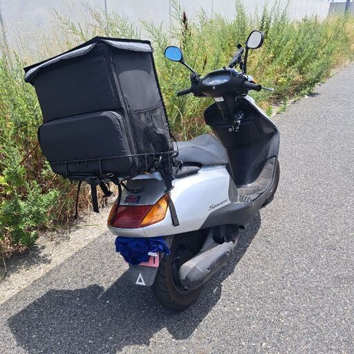 ホンダ スペイシー100 低走行 シルバー リアボックス付き - その他
