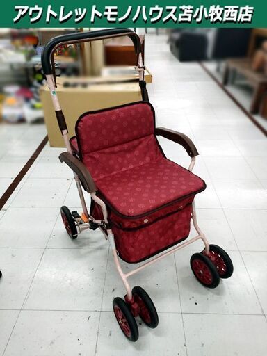 テイコブ 幸和製作所 シルバーカー ボクスト SIST02 折りたたみ式 手押し車 レッド 歩行補助 ボックスタイプ 介護用品 Tacaof 苫小牧西店
