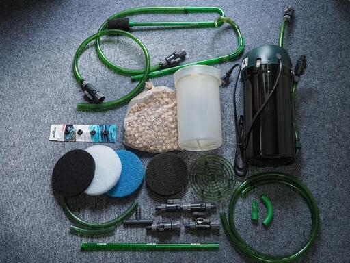 60cm水槽 水槽台 LEDライト ろ過装置 その他アクアリム用品セット