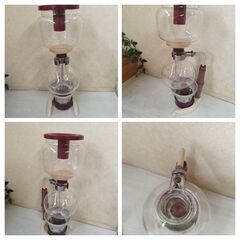 カリタ Kalita 電動コーヒーミル レッド Nice Cut Mill KH-100 ナイスカットミル コーヒーサイフォン セット