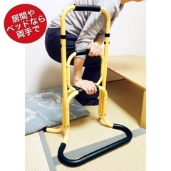 置楽（おきらく）立ち上がり手すり ベージュ TAT-003