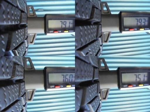 グッドイヤー ICENAVI 6 165/65R14 4本 9分溝2本と8～9分溝2本 165