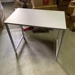 無料 テーブル 白 ホワイト 縦48cm 横80cm 高さ70cm